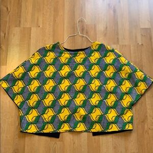 Reversible pattern crop top 😍 so unique!